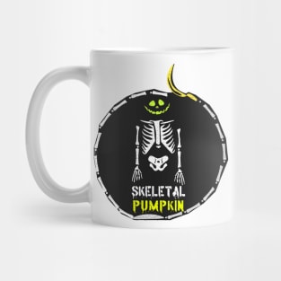 Skeletal Pumpkin Mug